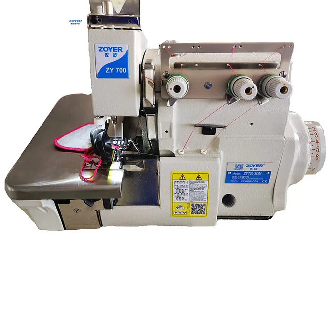 Zoyer ZY700-3DM Sewing Machine 3-Thread Direct Drive High Speed Mechanical Electronic Manufacturing Plants Hotels 220V Engine