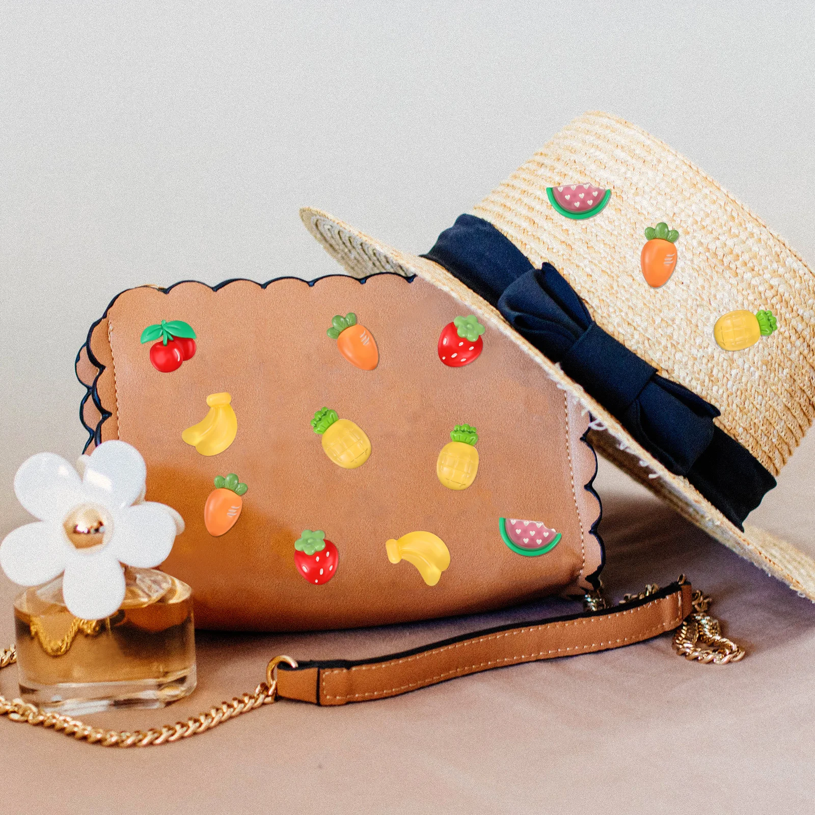 100 Stuks Fruit Charms Hars Plaksteen Kralen voor Sieraden Maken Nail Art Scrapbooking Haaraccessoires DIY Benodigdheden