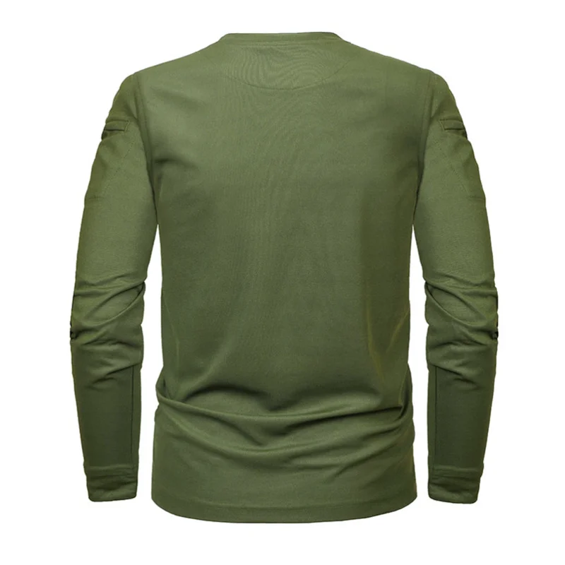 Tactical Military Clothing Men Shirt Quick-drying Long Sleeve Army Green Khaki Casual Sport Male T-Shirt Camping Hunting Clothes