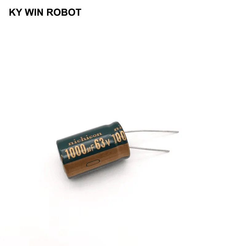 10pcs/lot Aluminum Electrolytic Capacitor 63V/1000 UF 63V/1000UF Electrolytic Capacitor Size 16*25 mm Plug-in 63V 1000UF