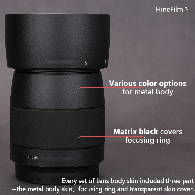 Oxyelblad xcd 65mmレンズデカールスキンxCD65レンズラップフィルムFortureelblad xcd65mm f2.8レンズプロテクター傷防止カバースキン