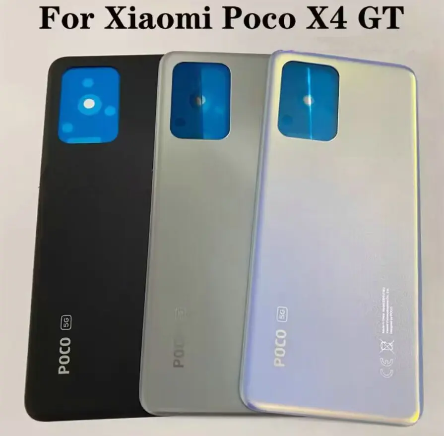 Original New For Xiaomi Poco X4 GT Battery Cover Back Rear Door Housing Case Repair Parts