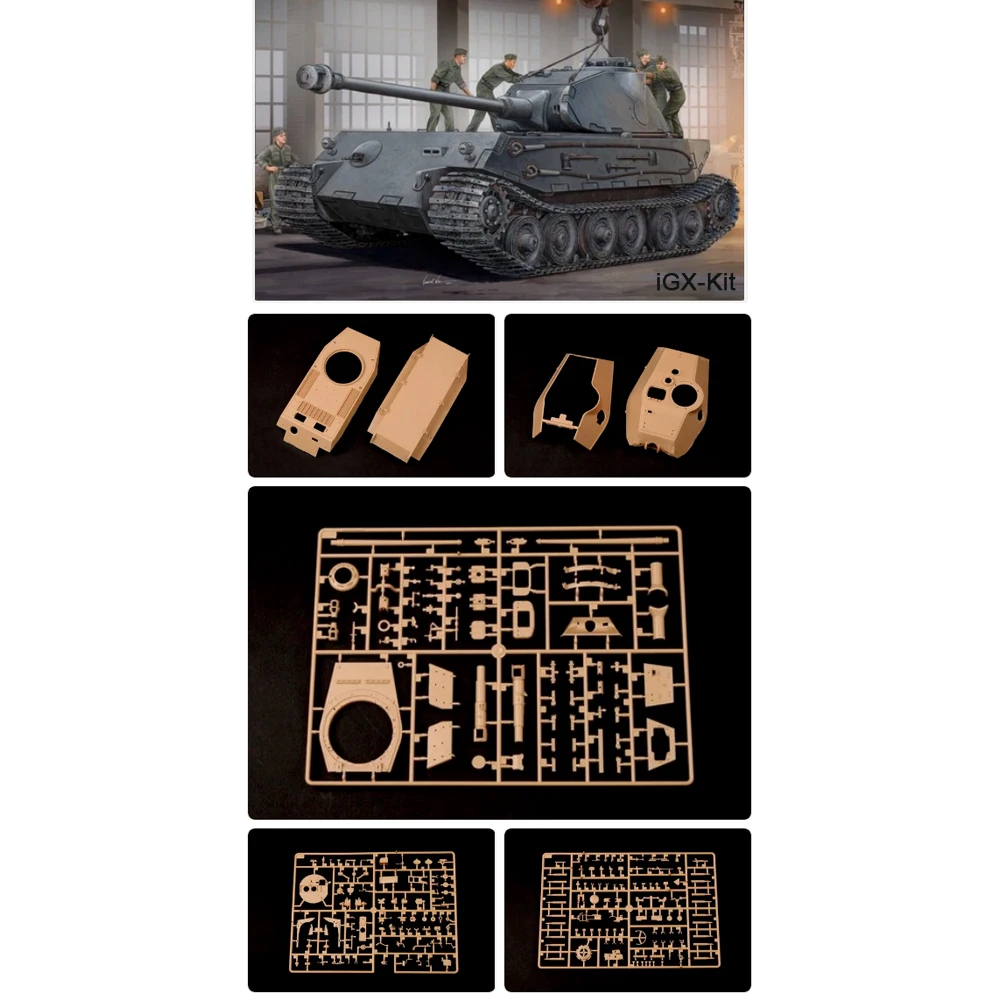 

Hobbyboss 82445 Масштабная модель танка ВК4502 в масштабе 1/35, пластиковый конструктор для сборки