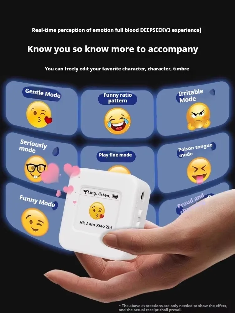 Xiao Zhi Robot Intelligent avec écran Ai Robot Support Deepseek Mini Esp32 personnalisé Robot Expression électronique animal de compagnie