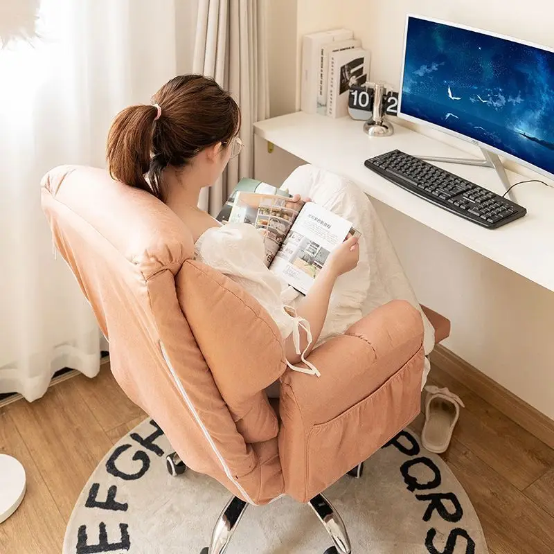 Computer Chair Household Leisure Sofa Chairs Bedroom Comfortable Sedentary Esports Learning Writing Backrest Dormitory Chairs