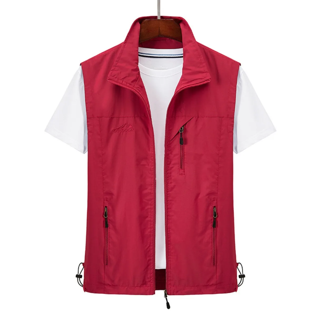 

2025 Men's Photography Vest Outdoor Mesh Breathable Lightweight Utility Jacket with Multi-Pockets Oversized Functional Waistcoat