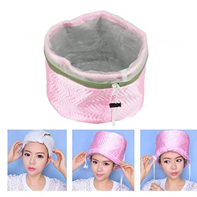 Adjustable Heating Hair Cap Steamer Nourishing Thermal Treatment Baking Oil Cap Hair Mask Spa Home Salon Hair Care Styling Tool