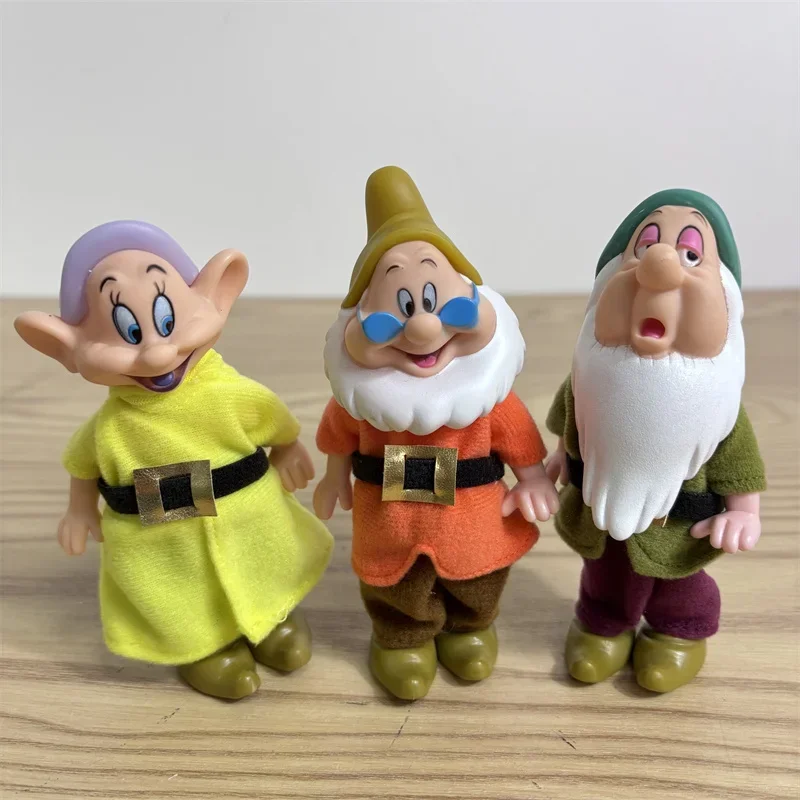 10cm disney neve branca e os sete anões 7 pçs figura de ação brinquedos princesa pvc coleção crianças presentes aniversário