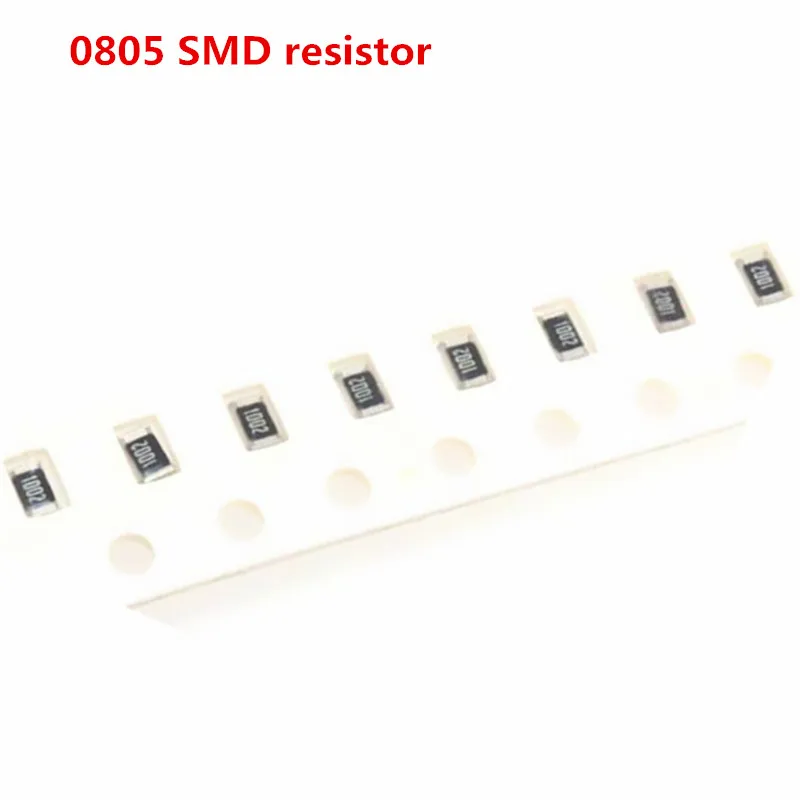 200 قطعة 0805 SMD 1/8W رقاقة المقاوم 0R ~ 10M 0 10R 100R 220R 330R 470R 1K 4.7K 10K 47K 100K 0 10 100 330 470 أوم المقاومة