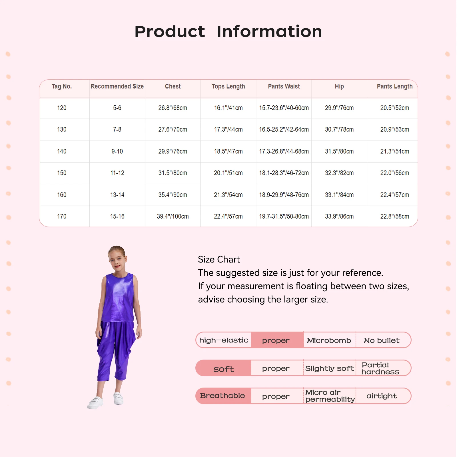 Kids Boys Girls Hip-Hop Jazz Dance Outfit Round Neck Sleeveless Shiny Metallic Vest Top+Ruched Cropped Pants Set for Performance