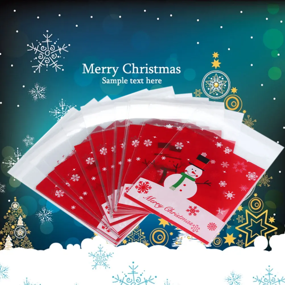 

Packing Bag Christmas Cookie Candy Bags Packaging Storage Baggies for Cookies Treat