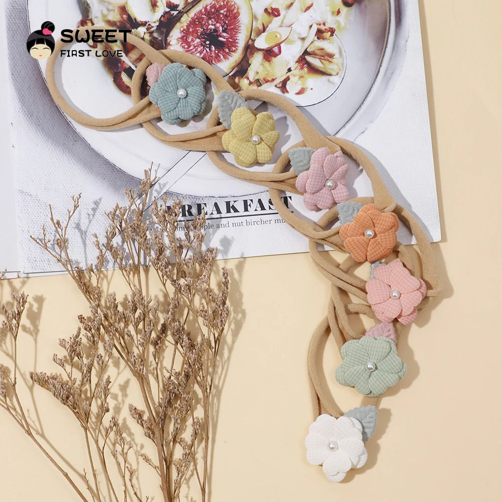 Cute Resin Floral Girls Hair Ties Candy Elastic Hair Bands Pigtails Hair Rope Rubber Hair Gum Scrunchies Hair Accessories