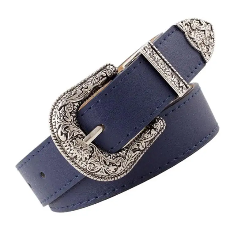 652F Leopard Print Waist Belt for Jeans Retro Waistband Cowgirl Body Jewelry