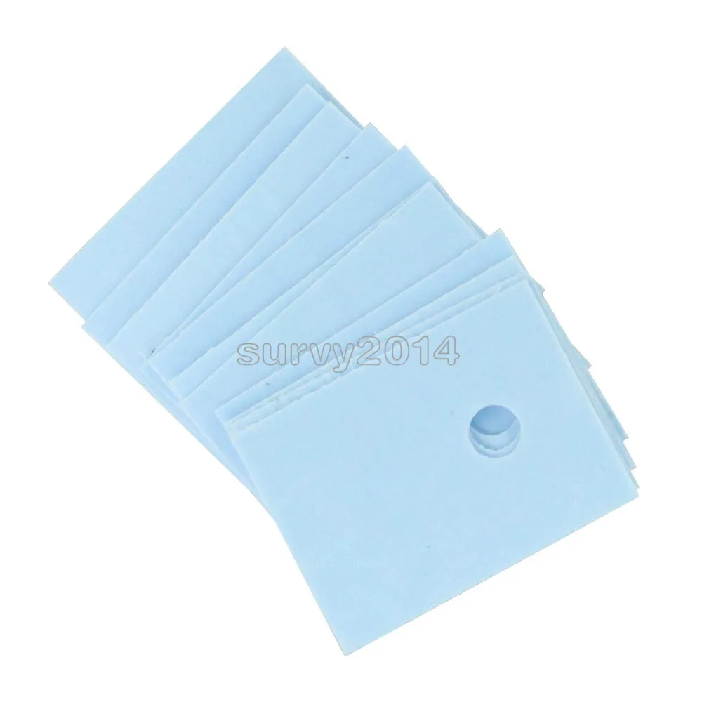 100Pcs TO-220 Transistor Plastic Insulation Washer + 100Pcs TO-220 Isolated Silicone Pad Sheet Strip