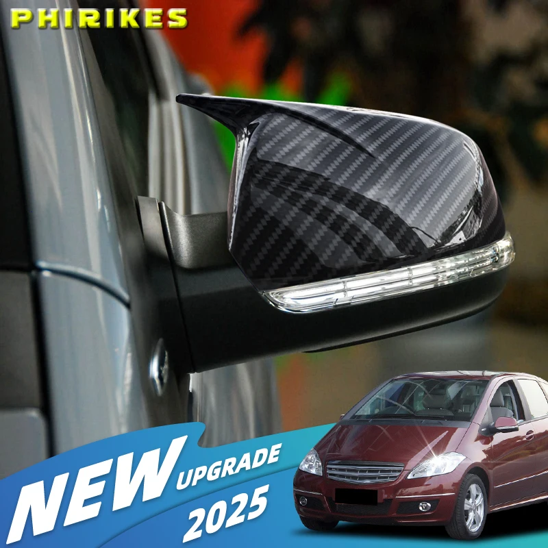 

Rearview Mirror Caps Wing Side Mirror Cover Fit For Mercedes Benz A B Class W169 A160 W245 2008-2012 Car Accessories