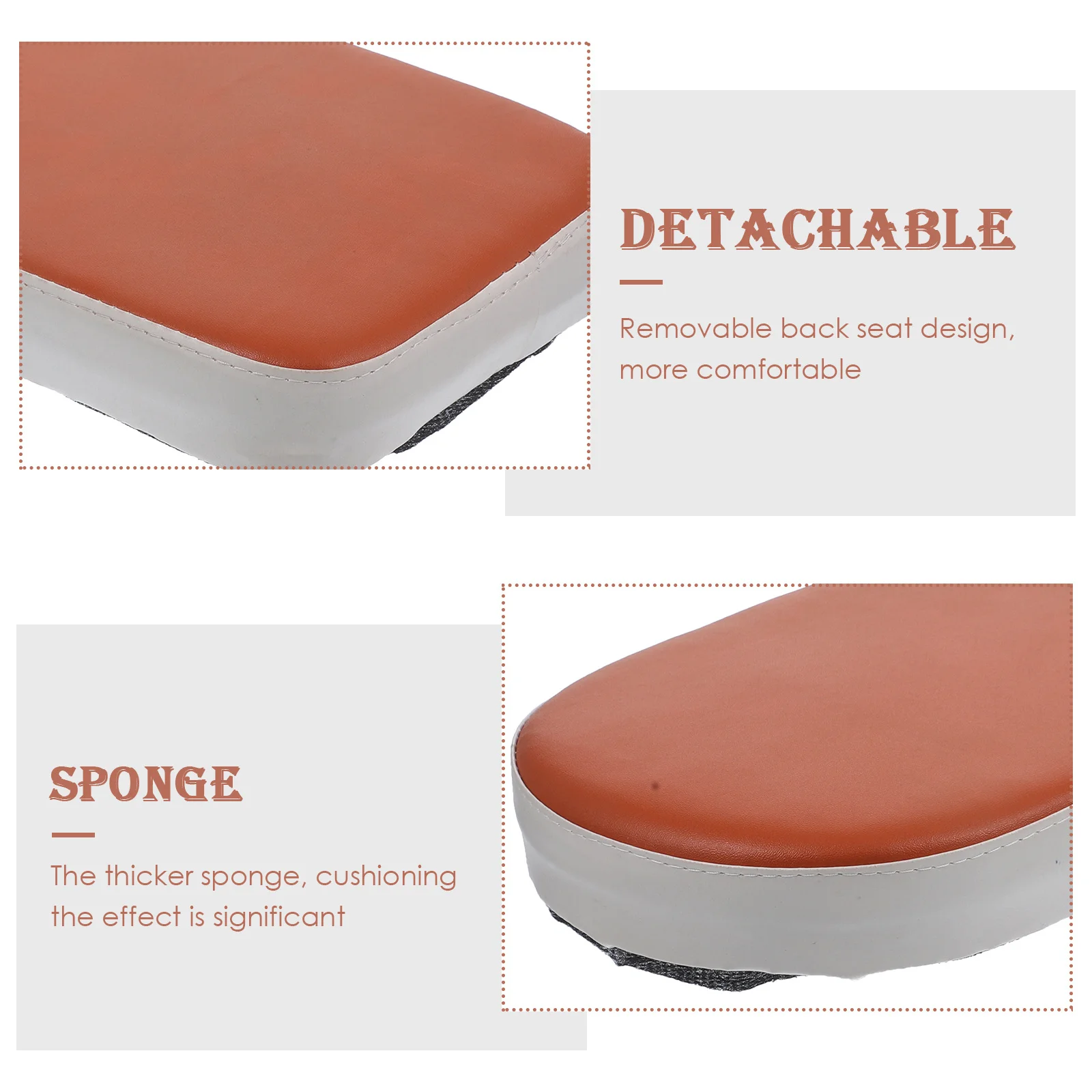 Rücksitz Langlebiger Fahrradträger hinter dem Sitz Rutschfestes schwarzes Kissen Abnehmbare Rückabdeckung Kindersicherungssattel Fahrradkissen