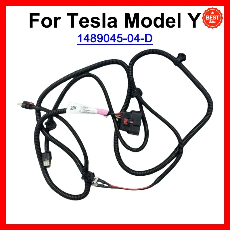 

1 шт. для Tesla Model Y 2024, жгут переднего бампера 1489045-04-D, проводка обратного радара и противотуманной фары OEM 148904504D