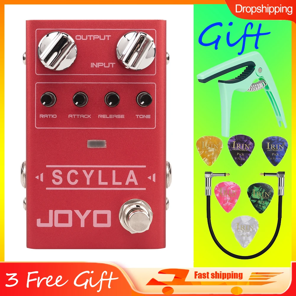 

JOYO R-27 SCYLLA Bass Compression Effects Pedal Low Noise High Dynamic Control Range Studio-grade Effect Pedal Electric Bass