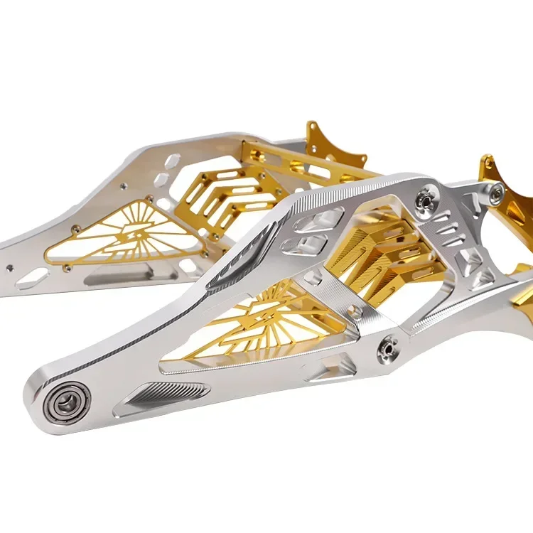 The fourth generation of fast fighting, thickened aluminum alloy, ribs flat fork cnc modified flat fork