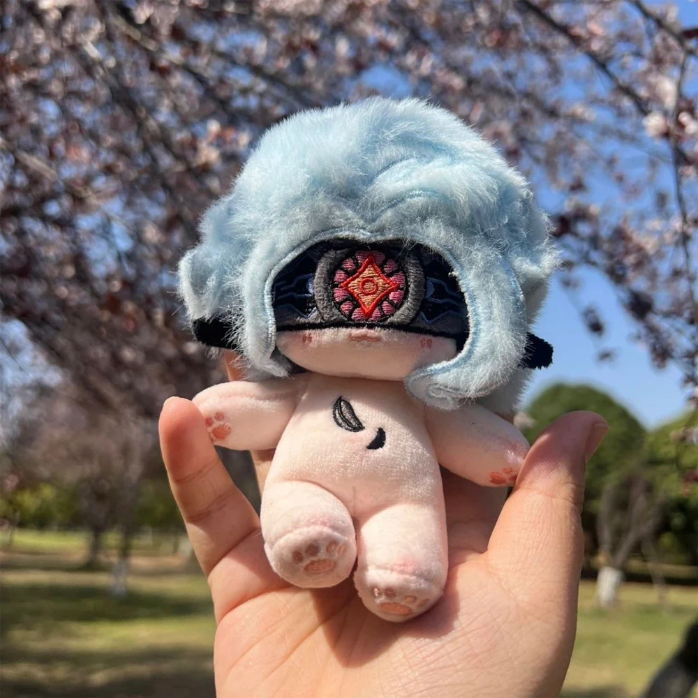 Neueste 10cm große, süße, flexible Figur mit eingebautem Skelett: Genshin Impact – Der Arzt ‌   Il Dottore Plüschtiere Anime-Spiel-Figur Plüschpuppe