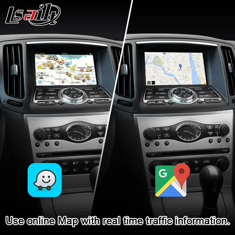 Lsailt CP/Android Screen for Infiniti G37 G25 Q40 2008-2020 Video Interface with Google Play