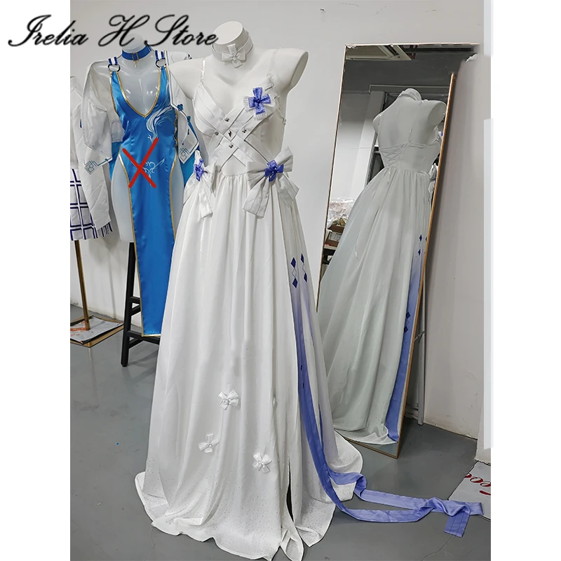 

Irelia H Girls Frontline HK416 Clukay Cosplay Costume Women White Dress Halloween Costumes Wedding dress