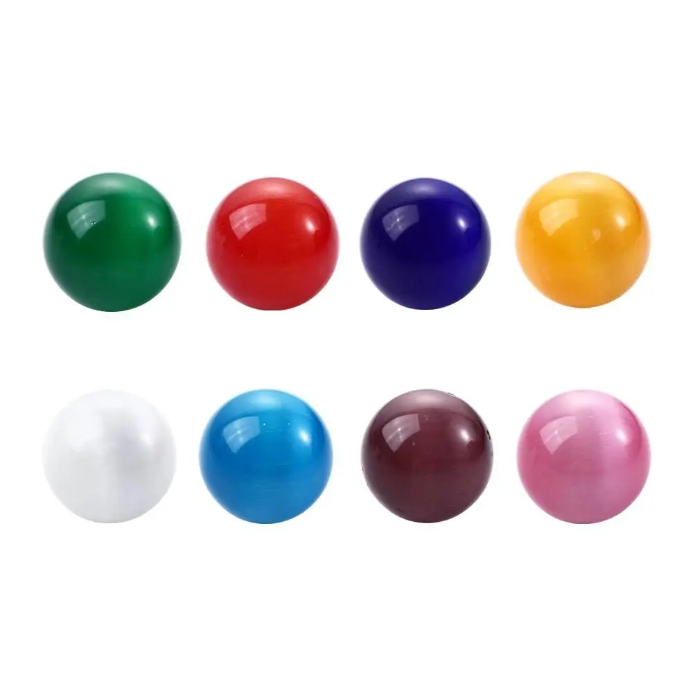 Ornament Marble Games Crystal Sphere Office Decoration Colorful Cat Eye Sphere Glass Marbles Cat's Eye Stone Glass Ball Toys