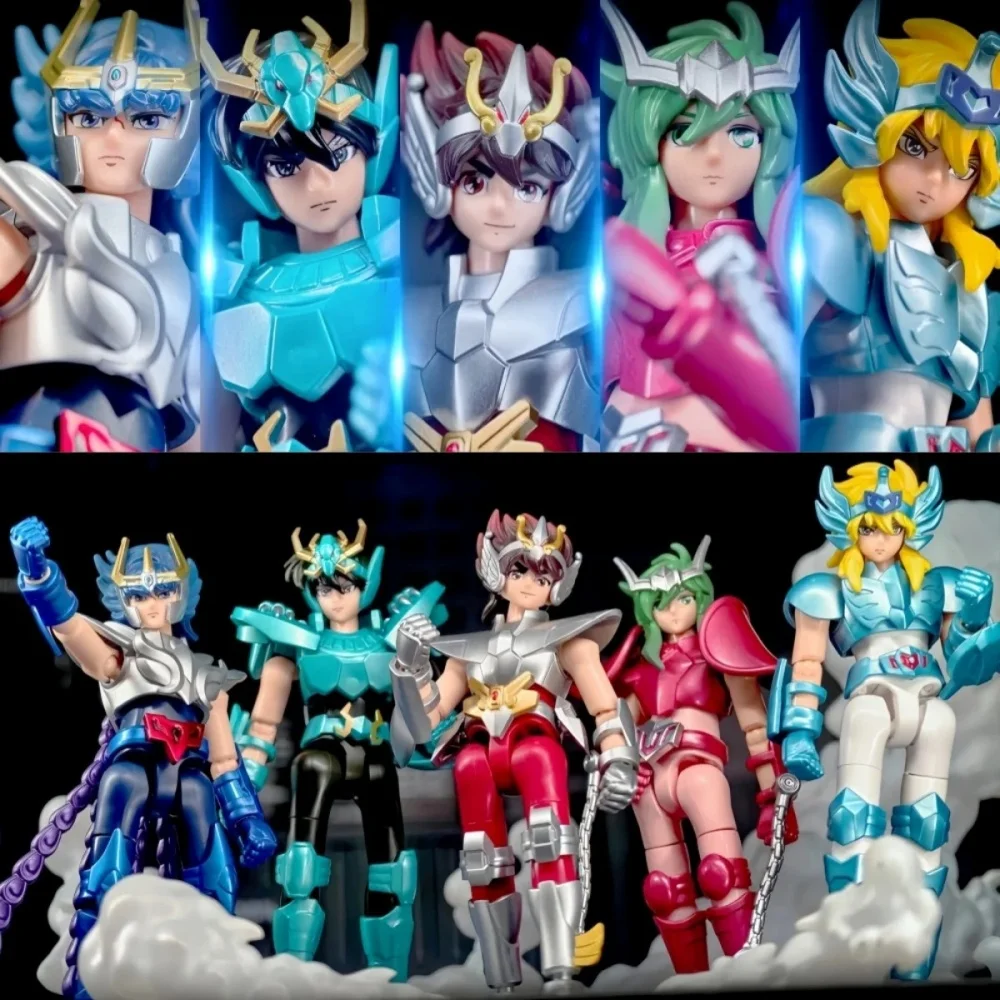 

Подлинная новая золотая слепая коробка Saint Seiya Galaxy, версия 01 Aiolos Shura Ikki Shun Jabu Marin, модель игрушки в сборе, Золотая статуя Saint