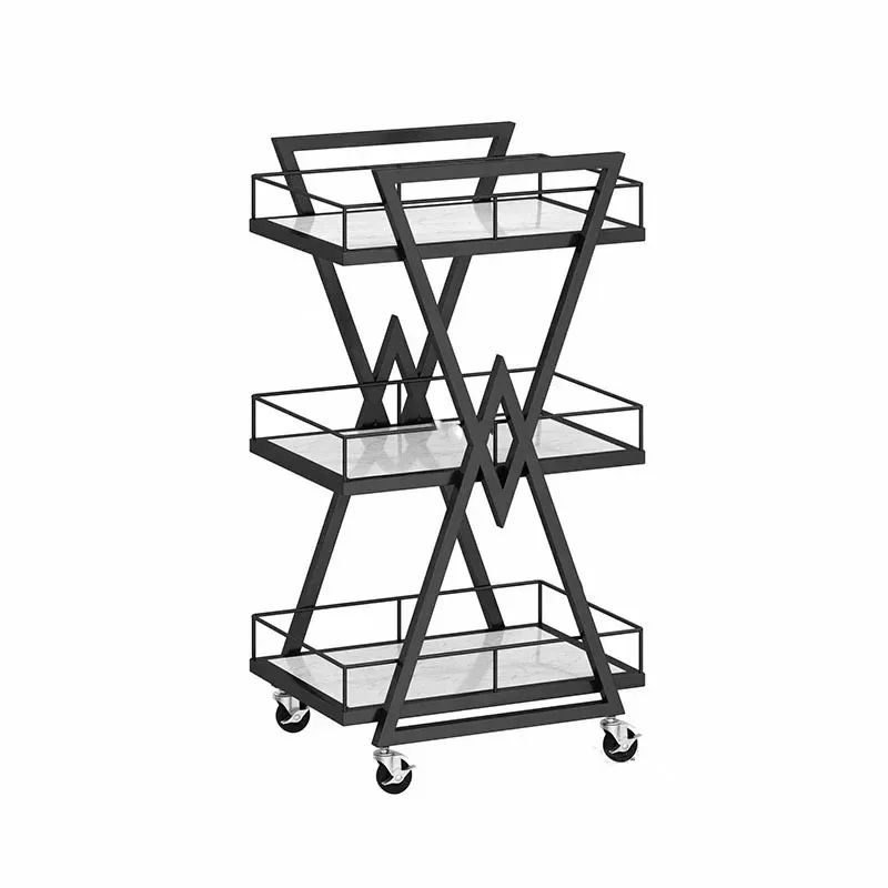 Modern Iron Salon Trolleys Beauty Salon Tool Cart with Wheels Nordic Salon Furniture Professional Auxiliary Trolley Storage Rack