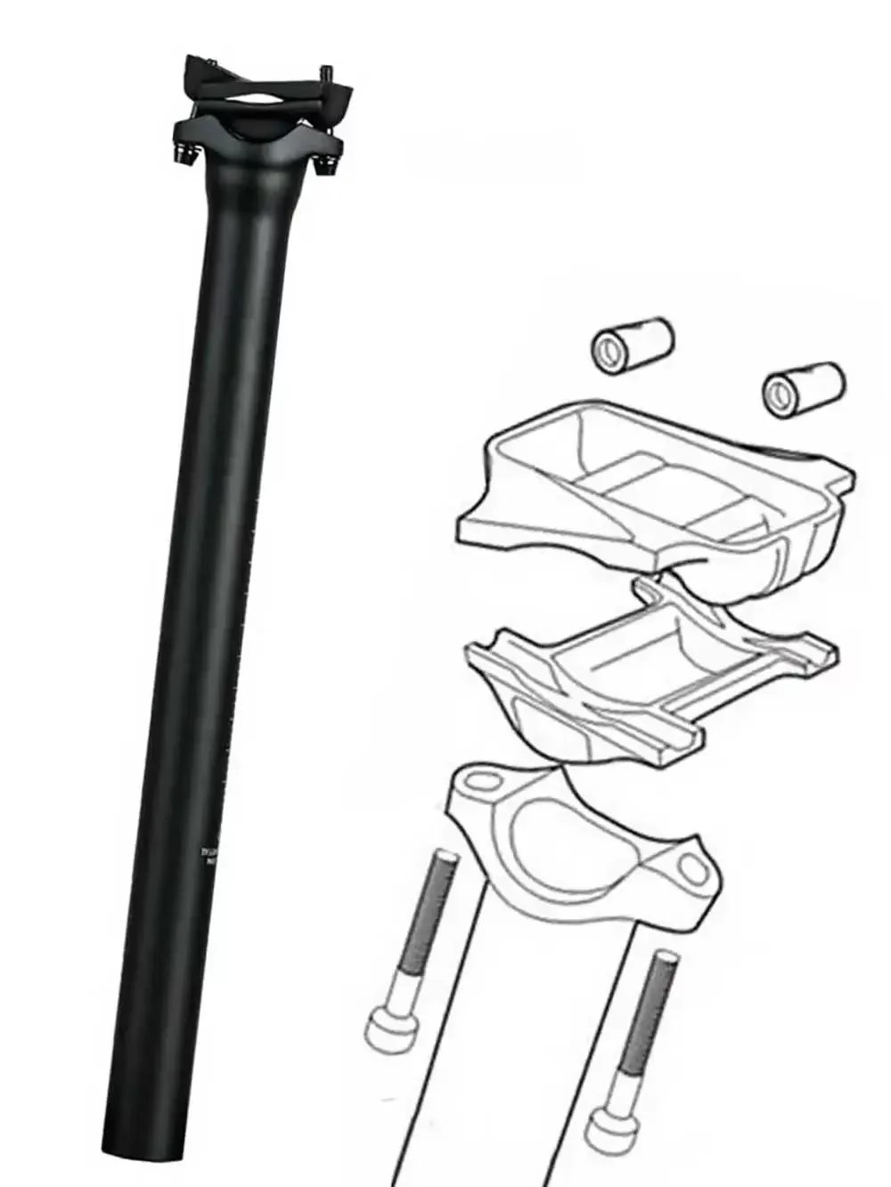 إليتا مقعد دراجة كربوني واحد خفيف الوزن 135 جرام مسامير تيتانيوم متوافقة مع 25.4/27.2/30.9/31.6 مللي متر دراجات دراجة الطريق الجبلية #5