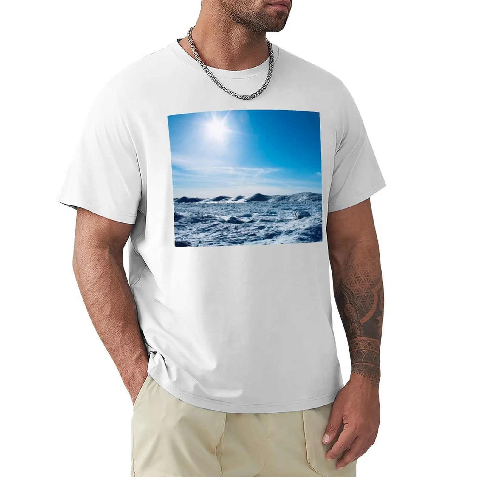 Winter Landscape T-shirt oversized sublime tops summer top T-shirts for men cotton
