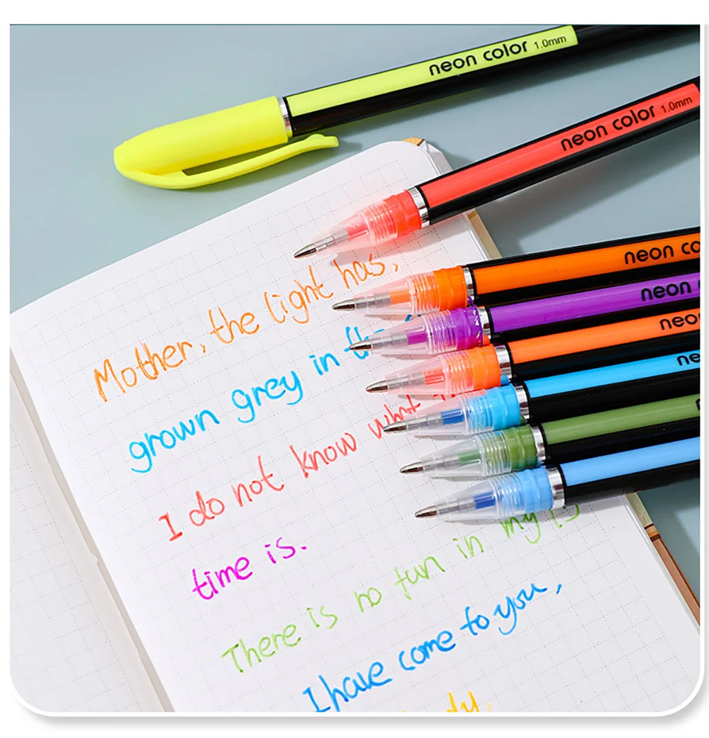 12/24Pcs Metallic Glitter Farben Gel Stifte Für Schule Büro Erwachsene Malbuch Zeitschriften Zeichnung Kunst Marker Förderung stift – Detail 6