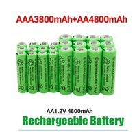 1.2V AA 4800mAh NI-MH Rechargeable Batteries+1.2 V AAA 3800 MAh Rechageable Battery NI-MH Battery