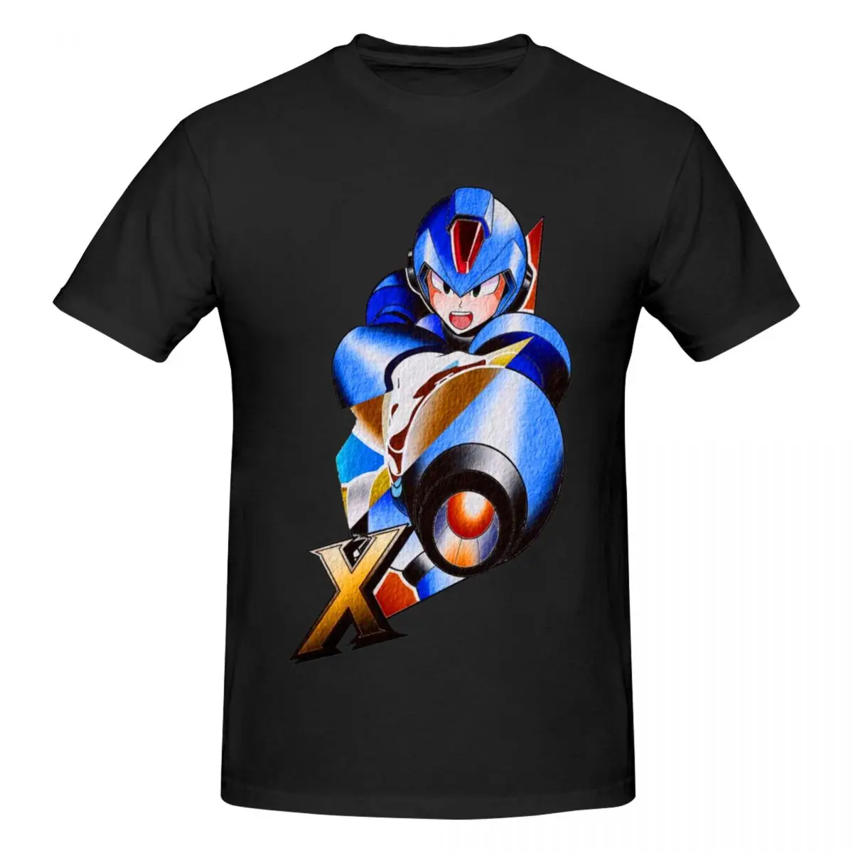 Megaman X Trendy T Shirts Graphic Y2K Pops Crewneck Men Women Tshirt Clothing