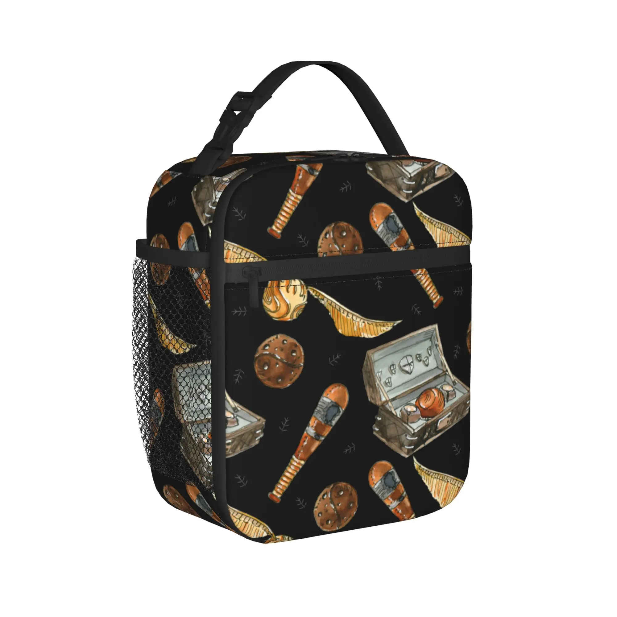 Cartoon Harries Magic World Thermal Insulated Lunch Bag for Work  Portable Food Bag Thermal Cooler Lunch Box