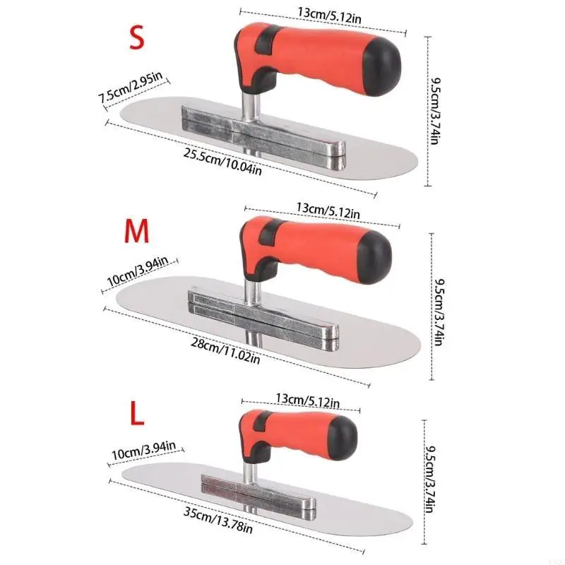 

Plastering Trowel Trowel Wall Construction Concrete Finishing Tool Finishing Trowel for Drywall Tile Flooring Y4QC