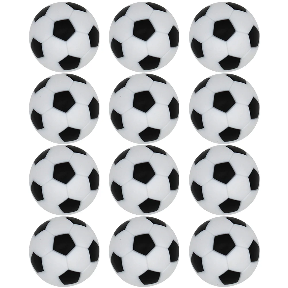 12 Pcs Mini Table Football Foosball Parts Soccer Balls Game Official for Adult Supplies Parent-child