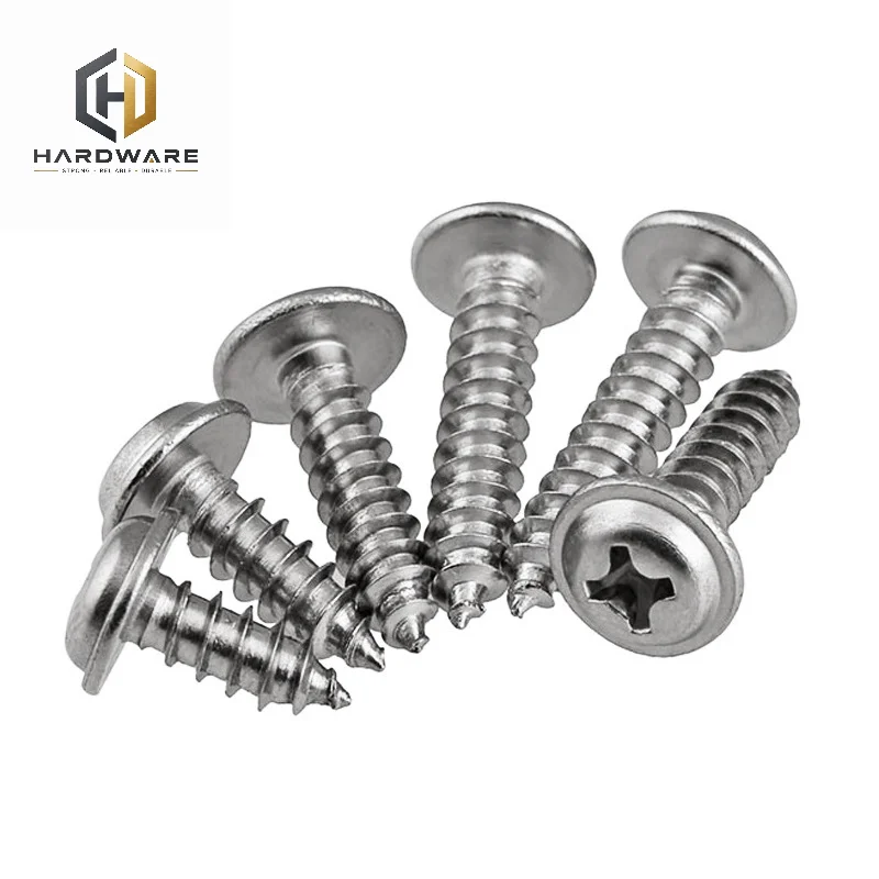 100pcs/lot Self Tapping Screw Stainless Steel Cross Recessed Round Head M1.7M2M2.3M2.6