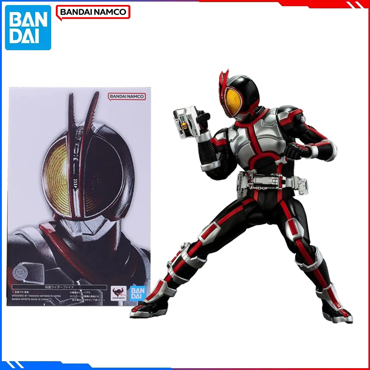Genuine Bandai Original Kamen Rider Figure Model Kits SHF 1/12 Anime Figures Kamen Rider Faiz Action Model Christmas Toys Gift