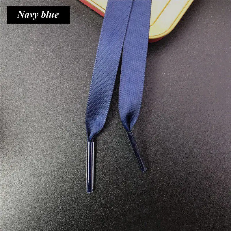 Zijden Veters Satijnen Lint Platte Schoenveters Vrouwen Sneakers Schoenveter Laarzen Veters Voor Schoenen Lengte 80 Cm 100 Cm 120 Cm 150 Cm