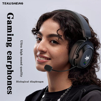 TEKUSHENG G3000 Wireless Bluetooth Headset With Microphone 2.4G Adapter With High Sund Quality  Low Latency