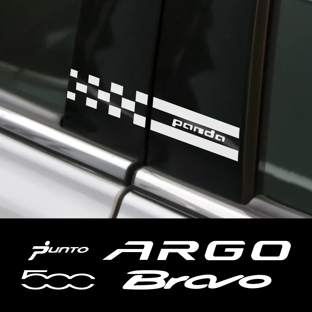 

2Pcs Car B Pillar Stickers Auto Accessories For Fiat 500 ARGO Bravo DOBLO DUCATO FREEMONT Idea LINEA Panda PUNTO Seicento Siena