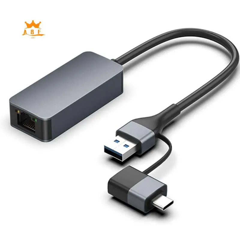 

A08E-Universal 2500Mbps Network Card USB C Type-C Ethernet To RJ45 Wired Adapter 2.5G USB 3.0 Converter Lan Card S25