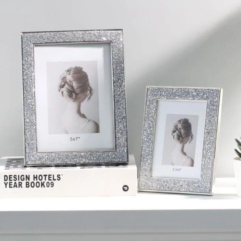 Light Luxury Simplicity European Style Metel Photo Frame Picture Frame Wediing Photo Display Ornaments Home Decor