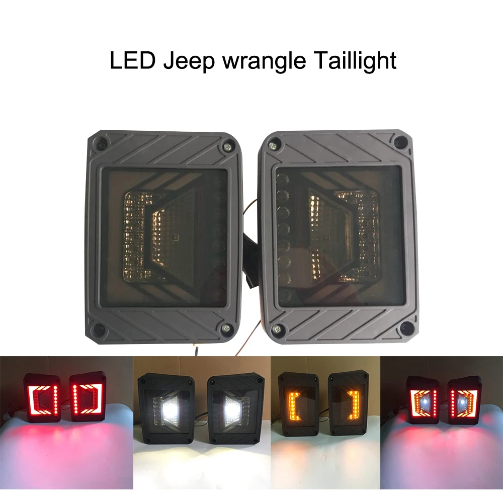 LED Tail Light Reverse Turn Signal Light for Jeep Wrangler JK LANTSUN J330