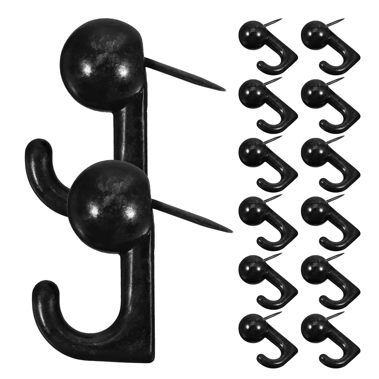 

30 Pcs Wall Hooks Decorative Zinc Alloy Tacks for Picture Frames Oil Paintings Keys Metal Durable Solution Easy Installation