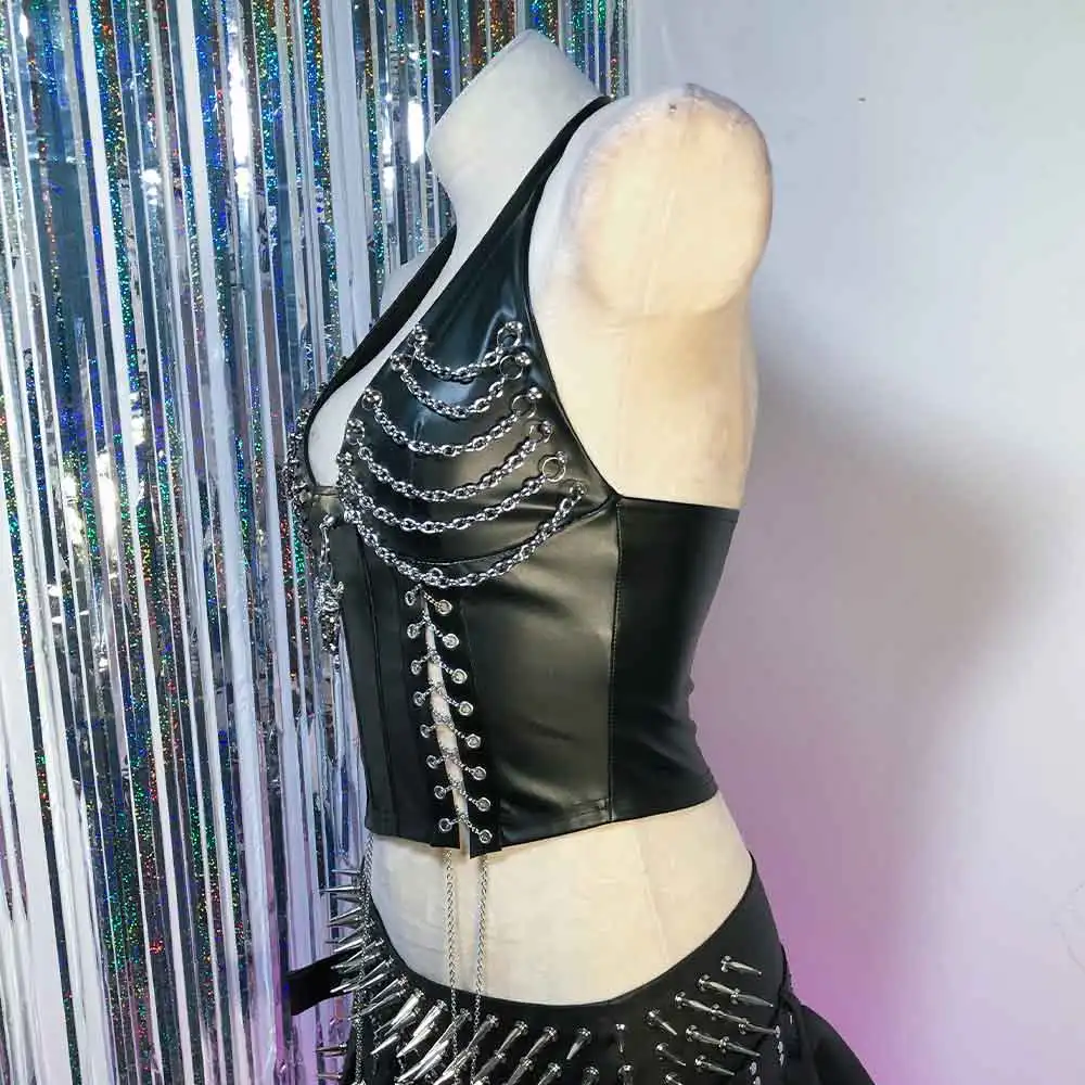 

Готические топы в стиле Y2K для подростков: ручная работа, эко-стиль, кавай, харадзюку, эмо, панк-рок, клубная одежда, гранж, DIY, 90-е