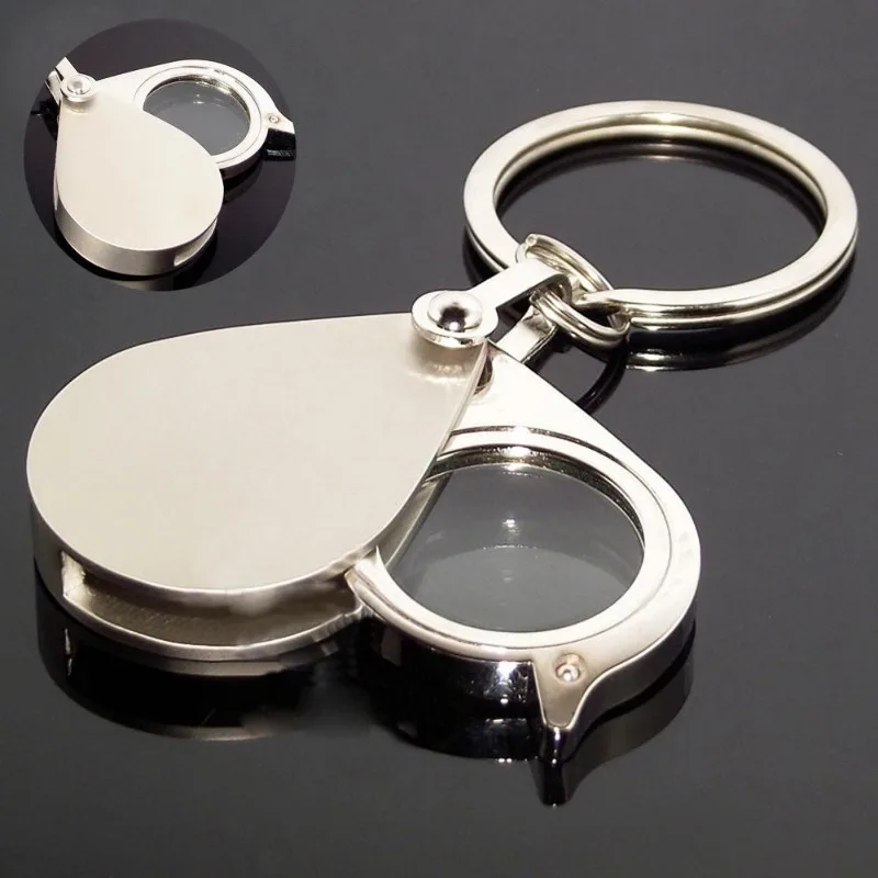 Compact 20X Folding Magnifier with Keychain – Ideal for Reading & Jewelry, Perfect Adult/Teen Gift