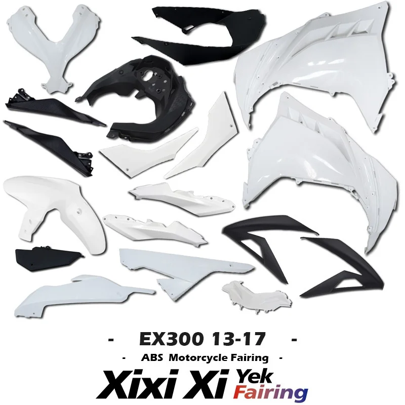 

For Kawasaki Ninja300 EX300 Ninja 300 2013-2017 OME Original Factory Replica Fairing Housing ABS Unpainted Shell