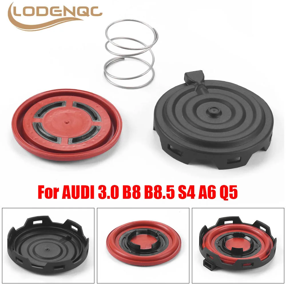 06E103547 PCV valve Oil Separator rebuild kit Fit for Audi 3.0 B8 B8.5 S4 A6 Q5 Repair Kit Cover + Diaphragm + Spring